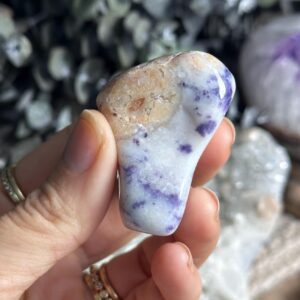 Purple Opal Tumbled Palm Stone, Morado Opal
