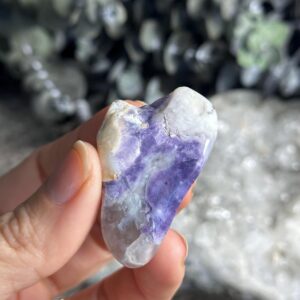Purple Opal Tumbled Palm Stone, Morado Opal