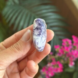 Purple Opal Tumbled Palm Stone, Morado Opal