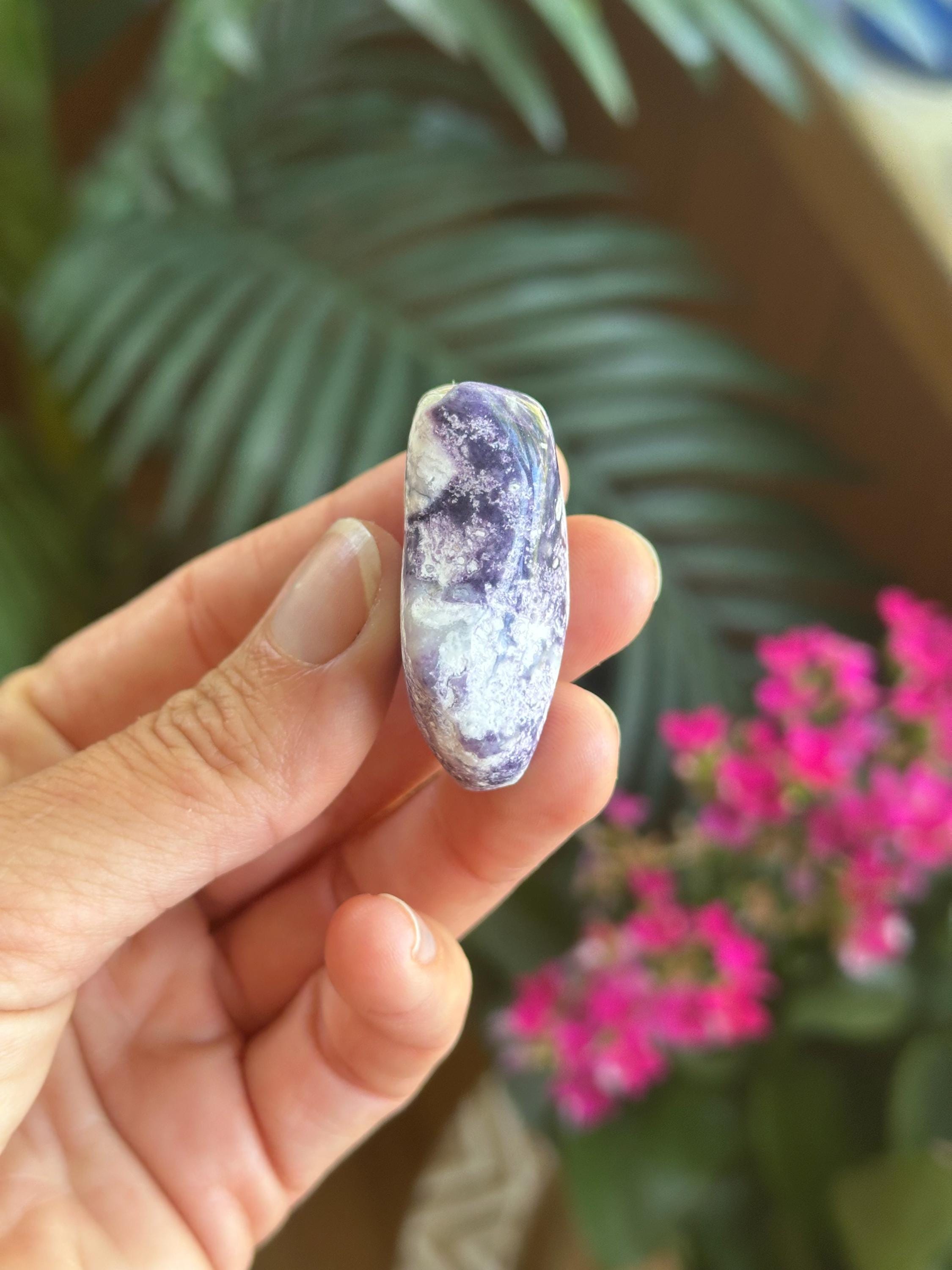 Purple Opal Tumbled Palm Stone, Morado Opal Purple Opal Tumbled Palm Stone, Morado Opal