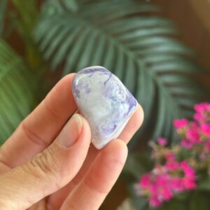Purple Opal Tumbled Palm Stone, Morado Opal