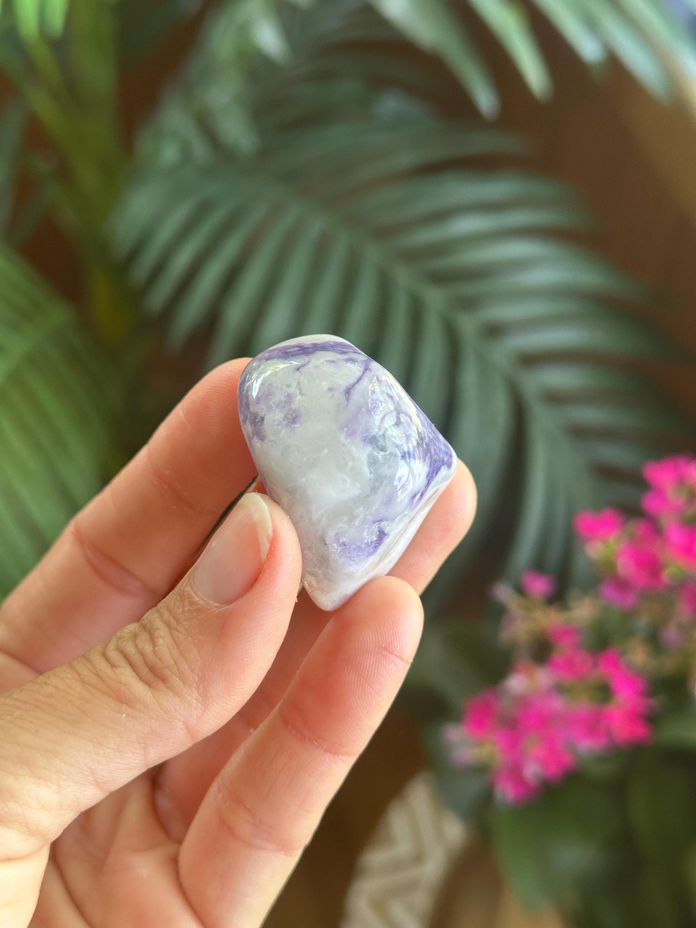 Purple Opal Tumbled Palm Stone, Morado Opal Purple Opal Tumbled Palm Stone, Morado Opal