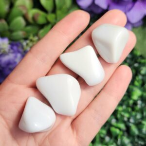 Tanzanian White Opal - Tumbled Opal - Natural White Opal - White Opal Crystal - Opal Stone - Opal Tumble