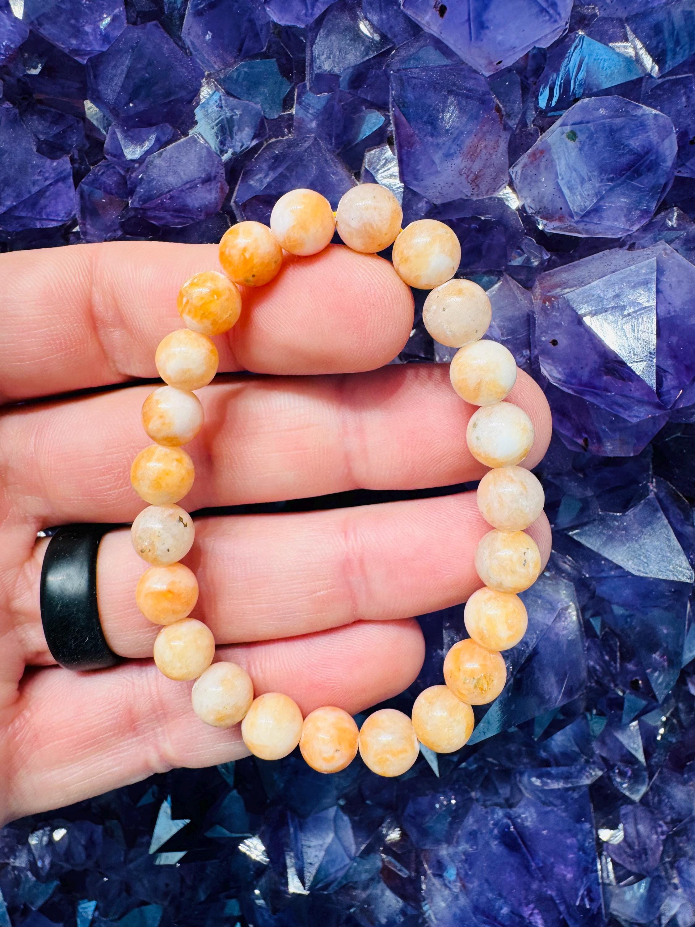 Orange Calcite - Bracelet - 8mm