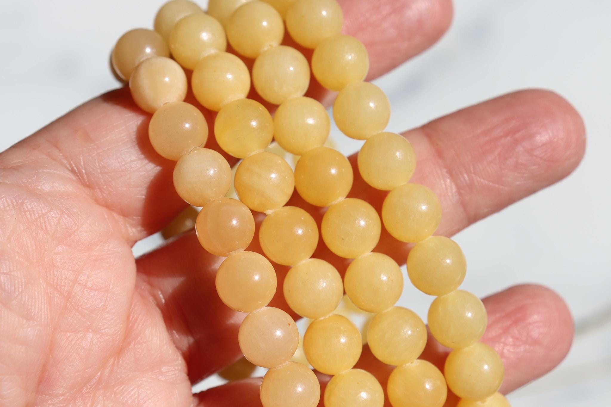 Orange Calcite Bracelets 8.5mm