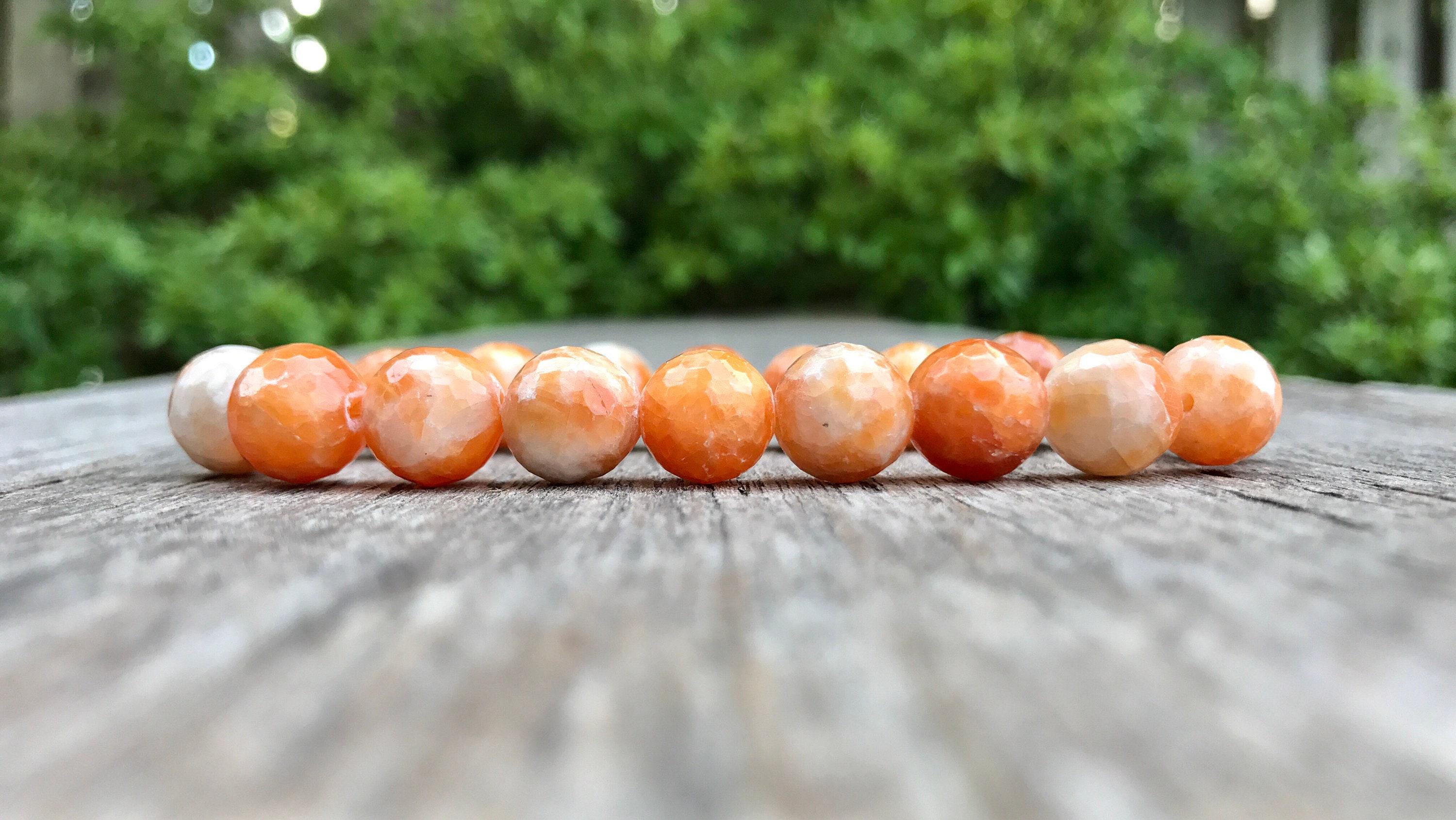 Chunky Faceted Orange Calcite Bracelet 10mm Orange Calcite Beaded Gemstone Bracelet Bracelet Stack Bracelet Unisex Bracelet Gift Bracelet Chunky Faceted Orange Calcite Bracelet 10mm Orange Calcite Beaded Gemstone Bracelet Bracelet Stack Bracelet Unisex Bracelet Gift Bracelet