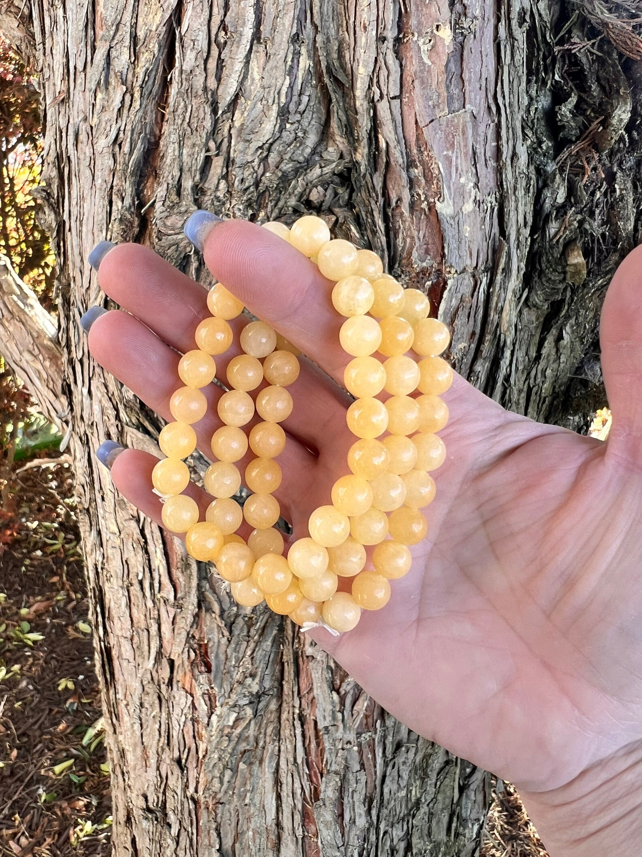 Orange Calcite, Orange Calcite Bracelet, Crystal Bracelet, Calcite Bracelet, Sacral Chakra, Root Chakra, Natural Healing, Wicca, Bracelets