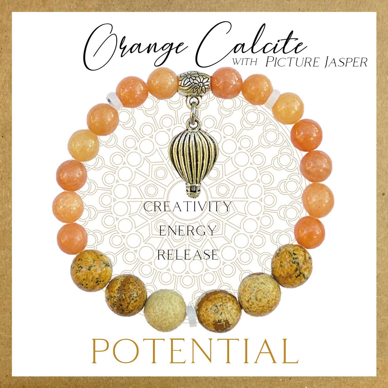 Orange Calcite Inspirit Energy Bracelet - Potential