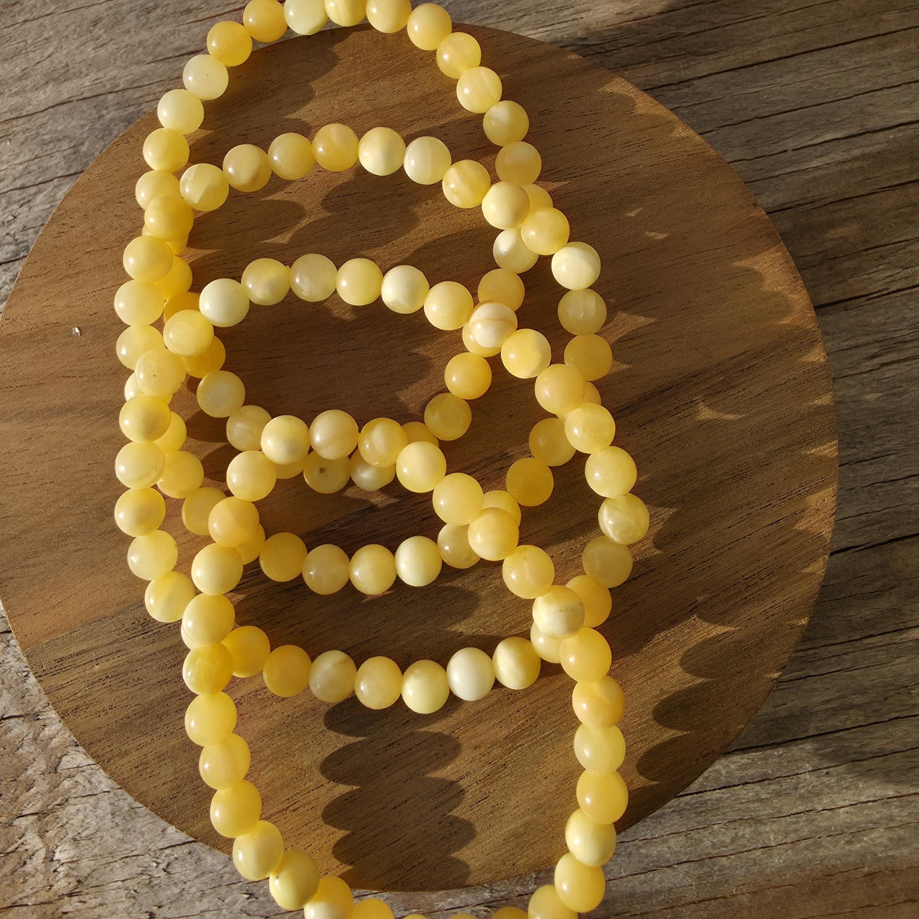 Positive Vibes Only: Genuine Orange Calcite Crystal Bracelet