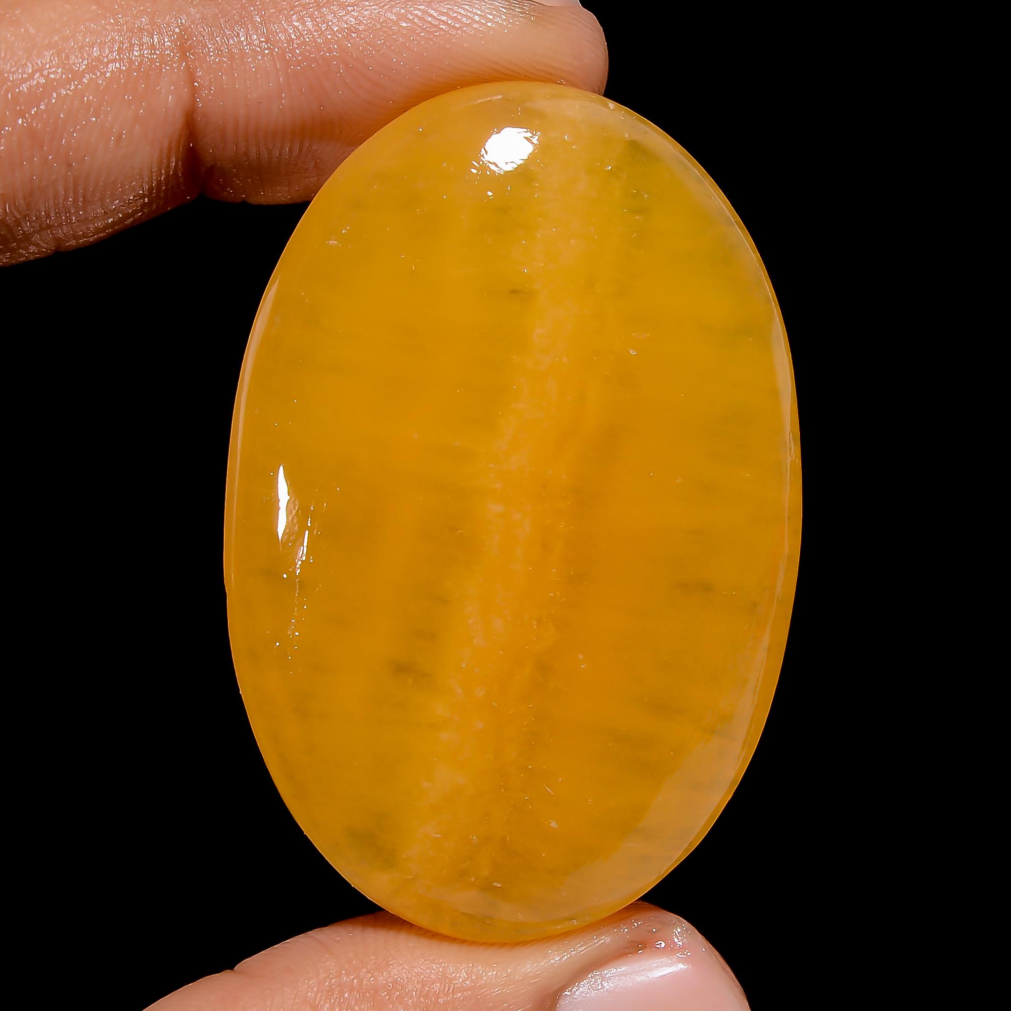 Orange Calcite Crystal - Natural Orange Calcite Cabochon Stone - Multiple Sizes Available - Polished Orange Calcite Gemstone