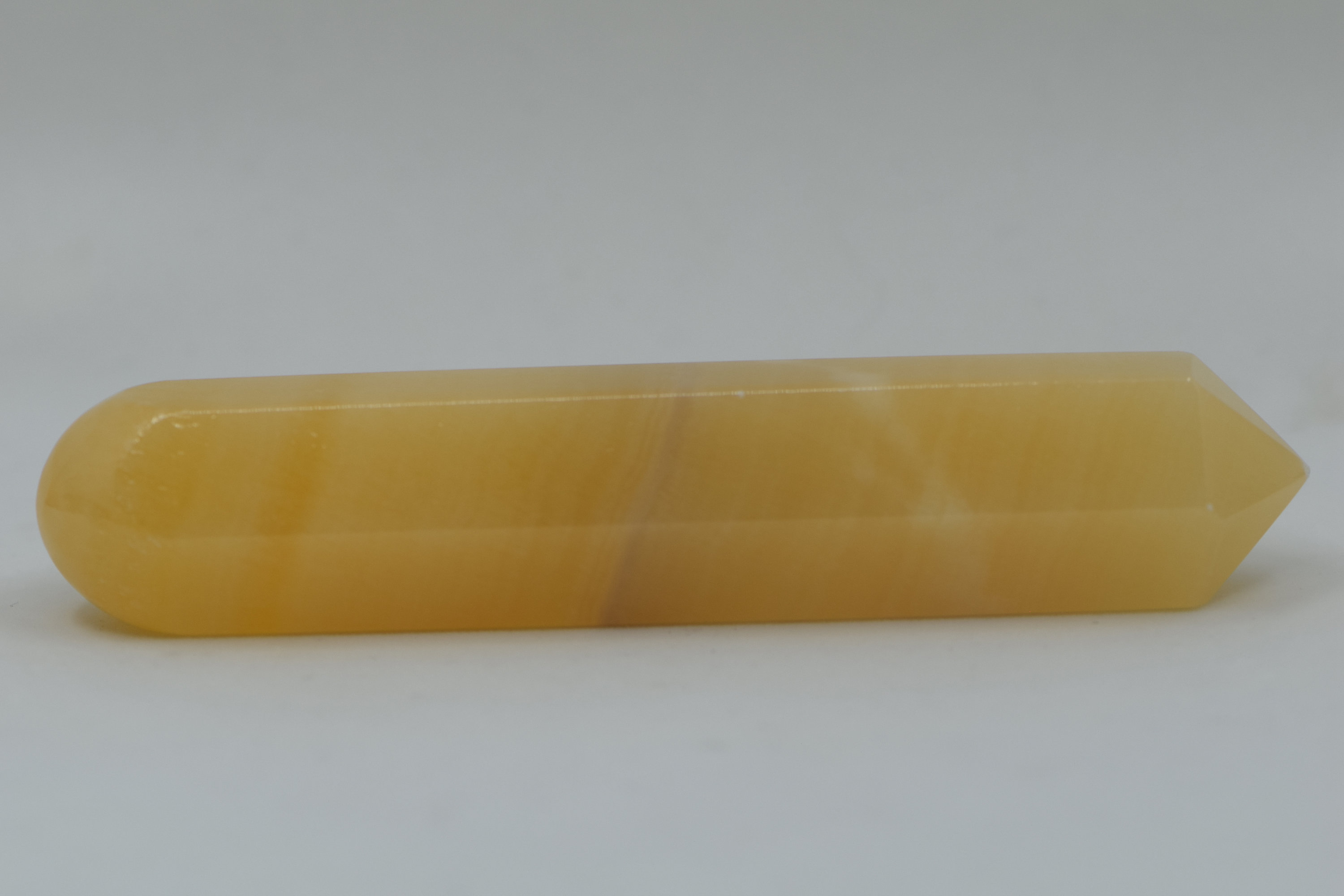 Chipped Orange Calcite Wand