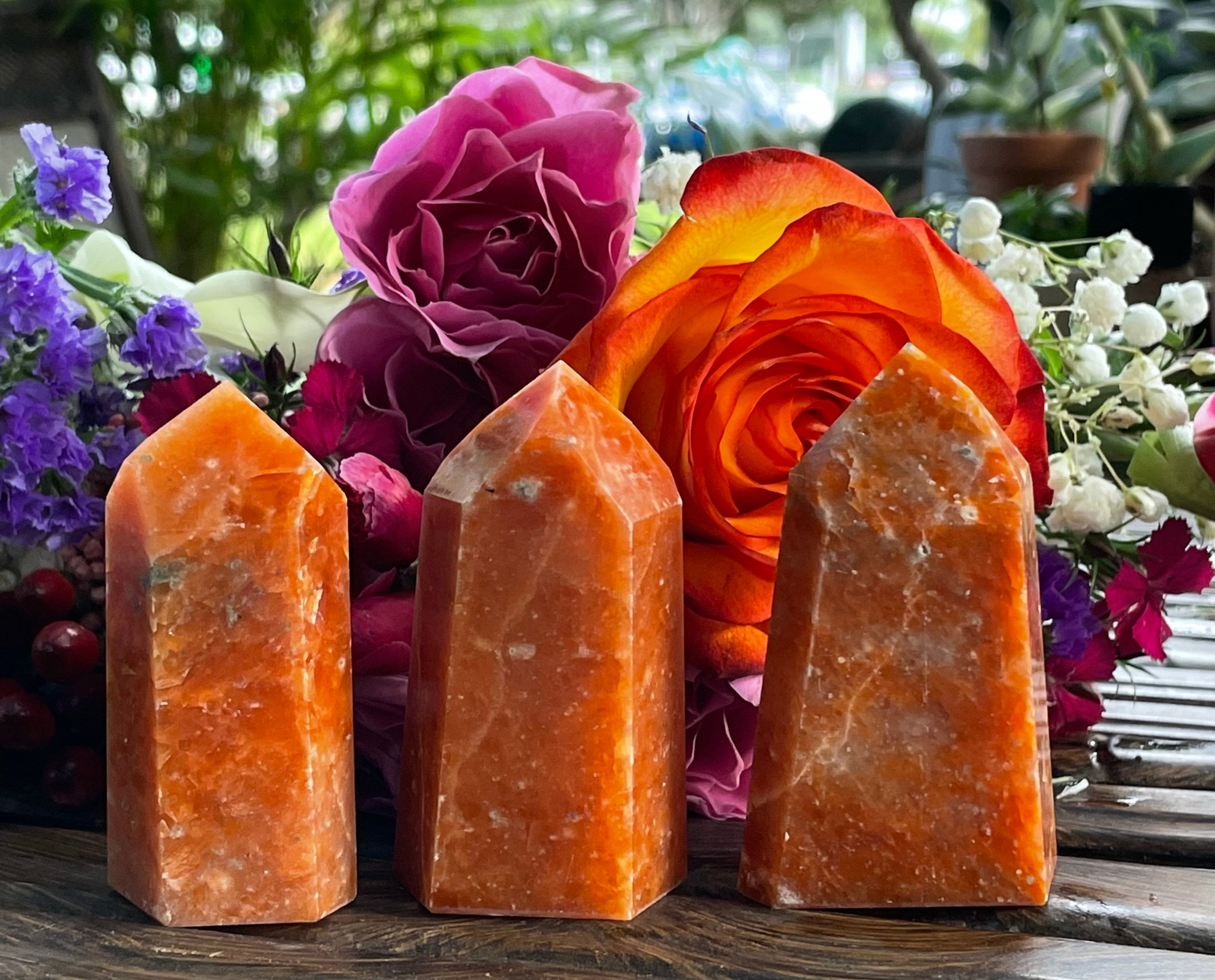 Orange Calcite, Orange Calcite Tower, Qty. 1