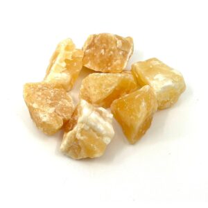 2 Orange Calcite Rough Chunks (54g) #lv1143