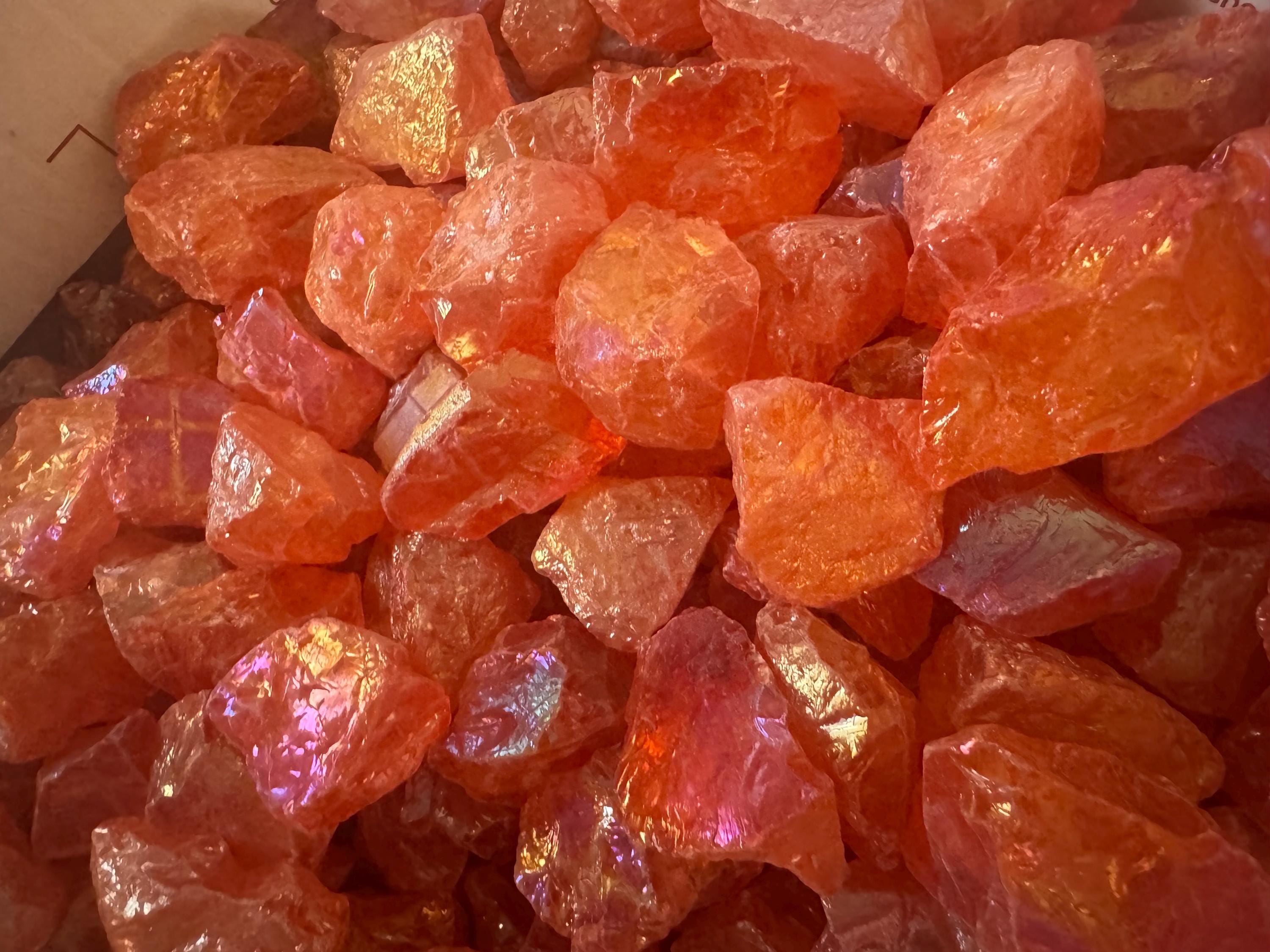 Bulk Raw Orange Calcite – 1lb 2lb 3lb – Natural Healing Crystals For Energy, Meditation & Decor