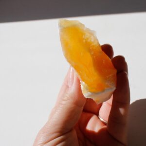 Orange Calcite Raw Chunk