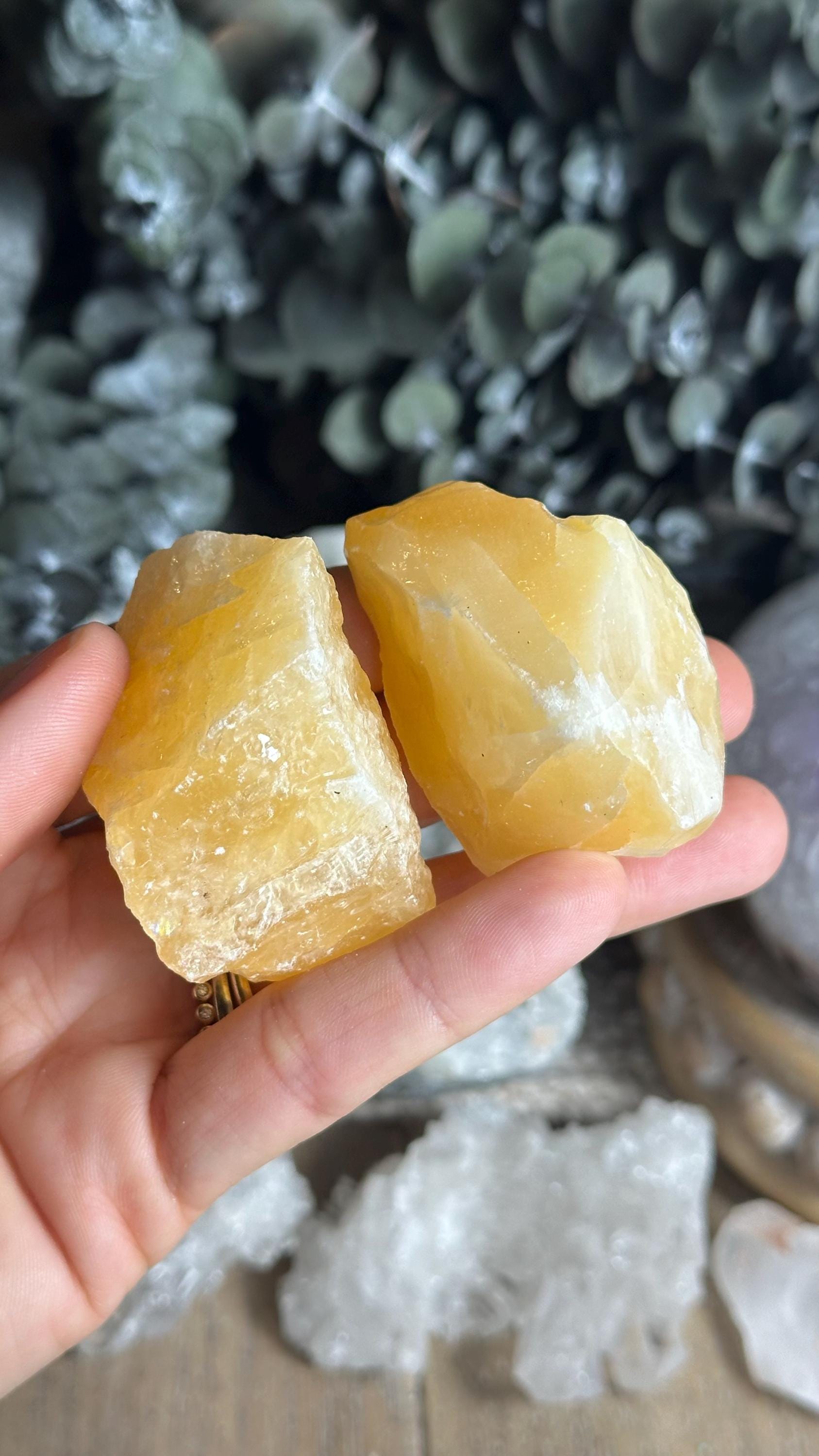 Raw Orange Calcite Chunk, Chakra Stone
