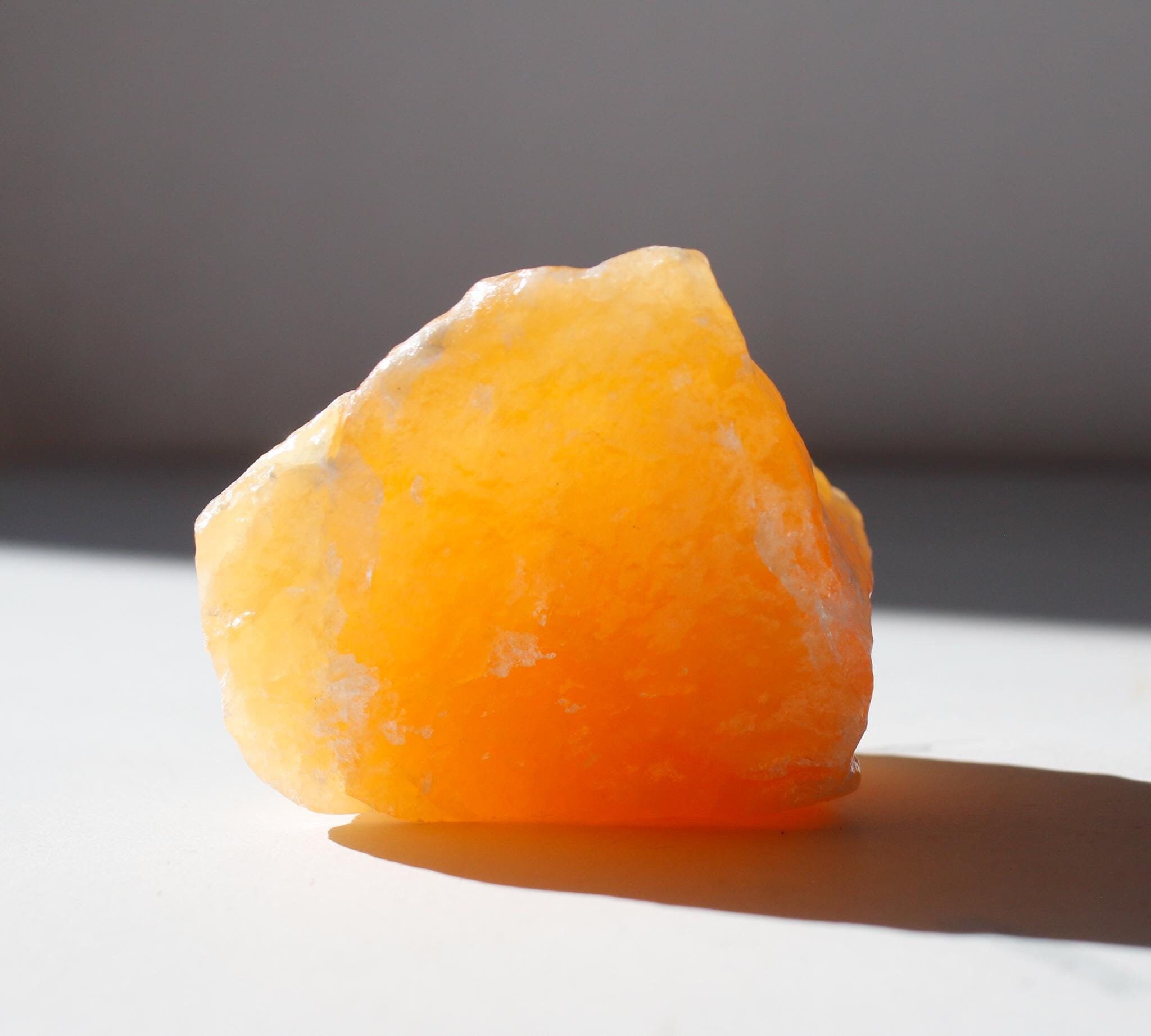 Orange Calcite Raw Chunk