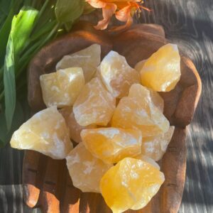 Orange Calcite, Orange Calcite Raw, Orange Calcite Cluster, Qty. 1