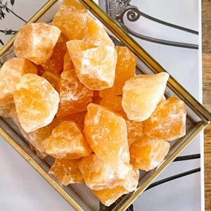 Raw Orange Calcite Crystal Chunks (1-2 Inch)