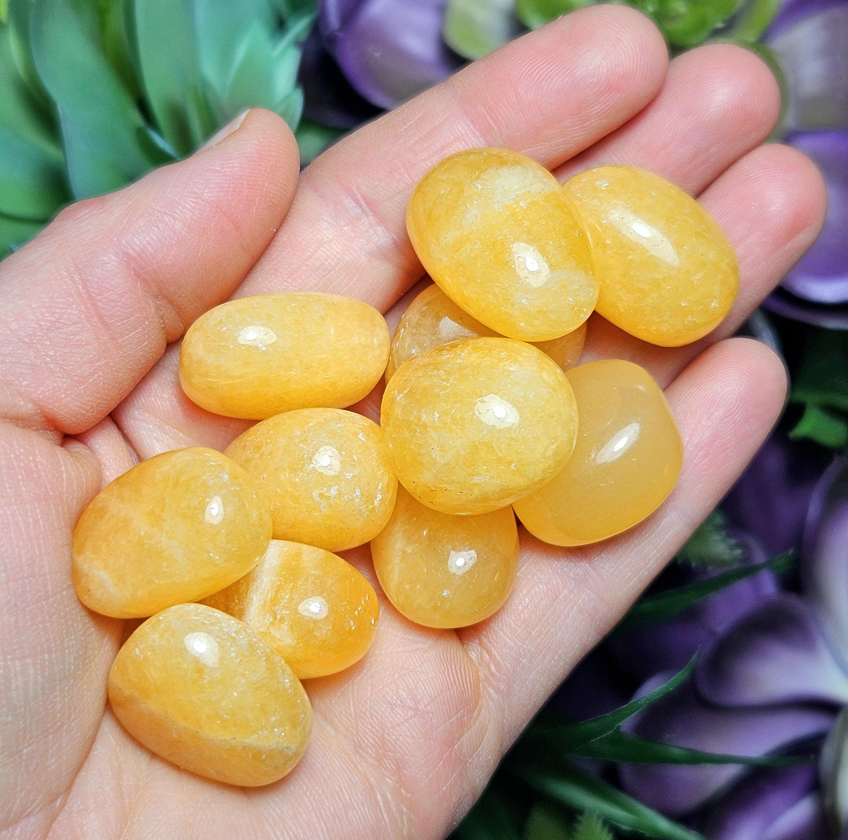 Orange Calcite Crystal - Orange Calcite - Polished Calcite - Natural Orange Calcite - Calcite Crystal - Yellow Calcite - Calcite Specimen