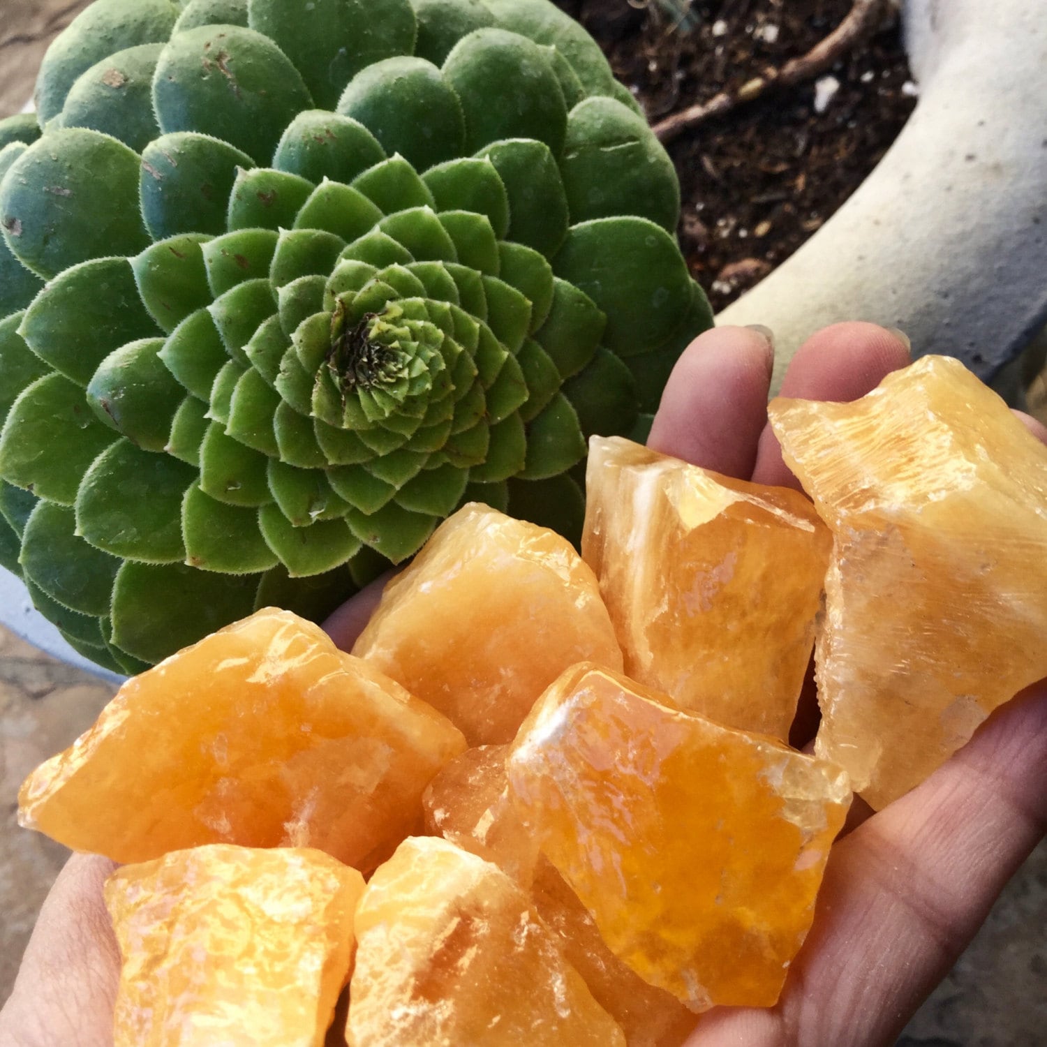Raw Orange Calcite Crystals (grade A Natural) Rough Crystal Stones Gemstone For Healing Yoga Meditation, Reiki, Wicca, Crafts Jewelry Supply