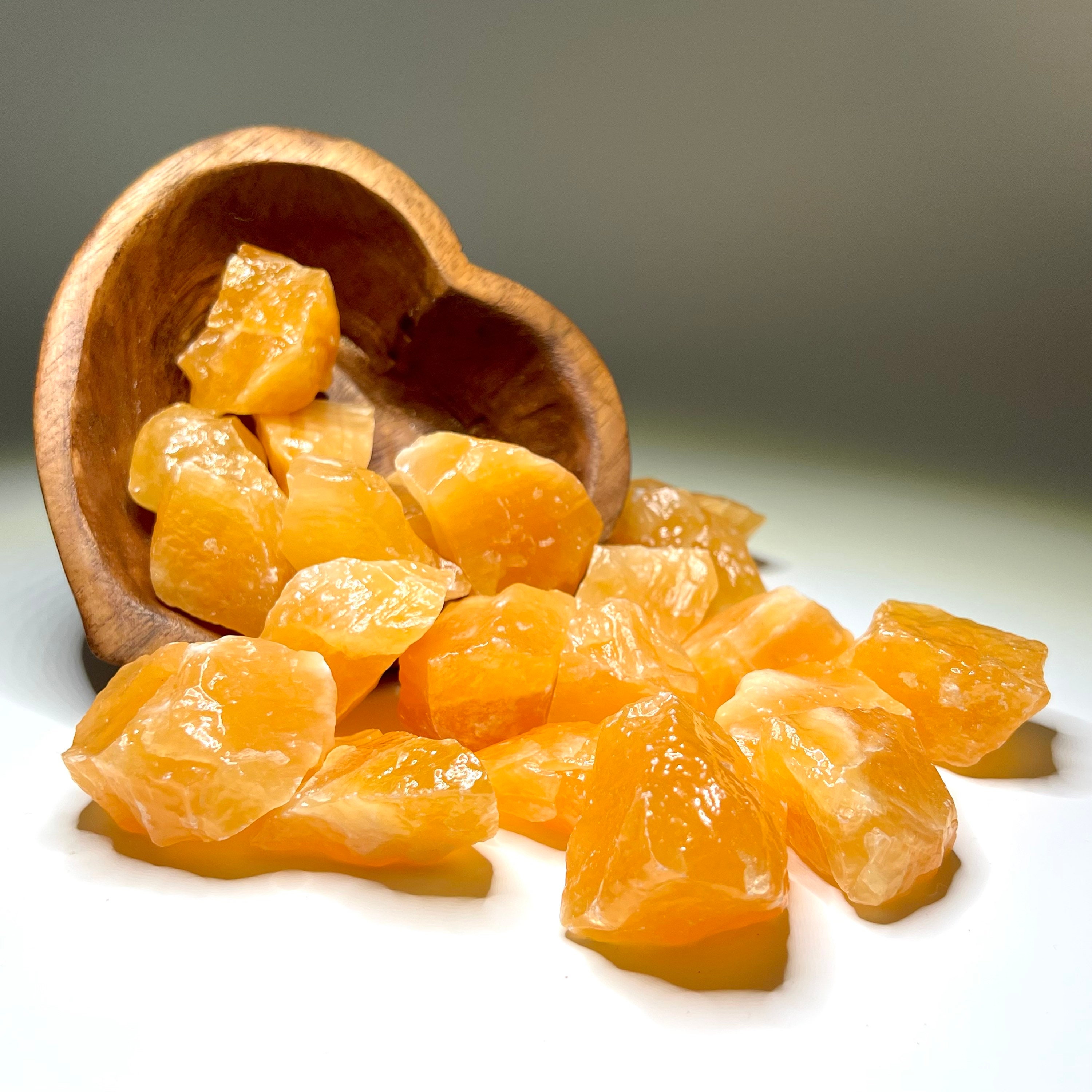 Raw Orange Calcite From Mexico