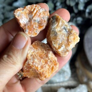 Raw Orchid Calcite, Orange Calcite