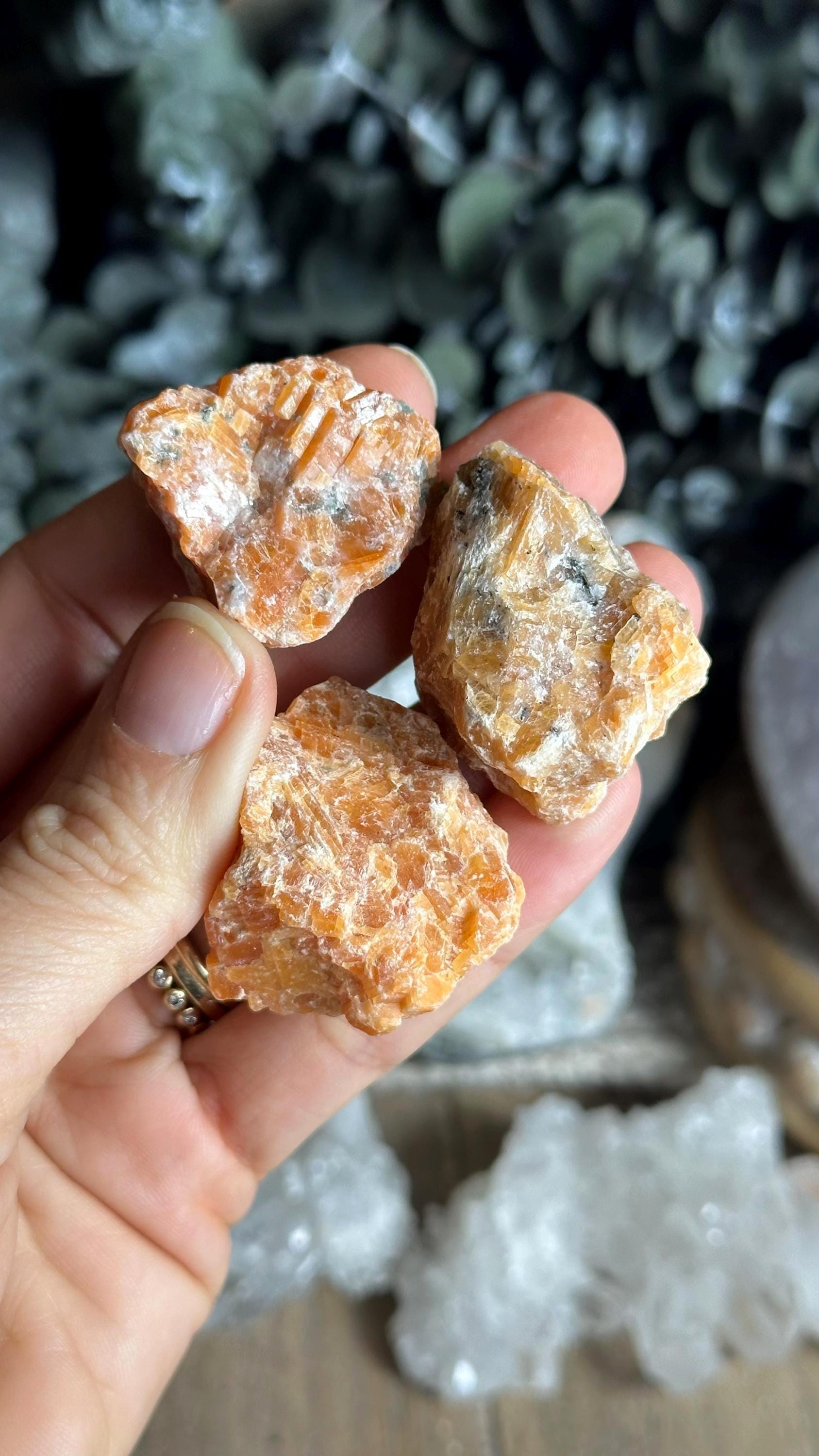 Raw Orchid Calcite, Orange Calcite
