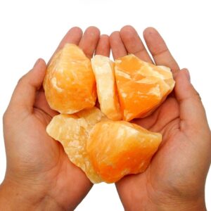 Raw Orange Calcite Stone – Chakra, Reiki & Jewelry Making