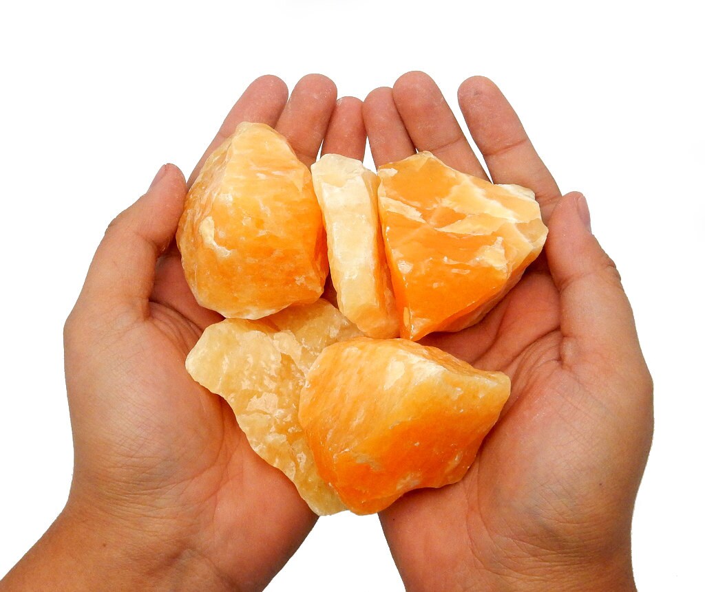 Raw Orange Calcite Stone – Chakra, Reiki & Jewelry Making