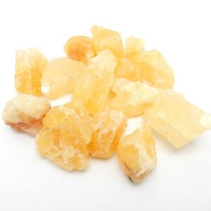 Raw Orange Calcite Stone – Chakra Healing Crystal (13-37mm)