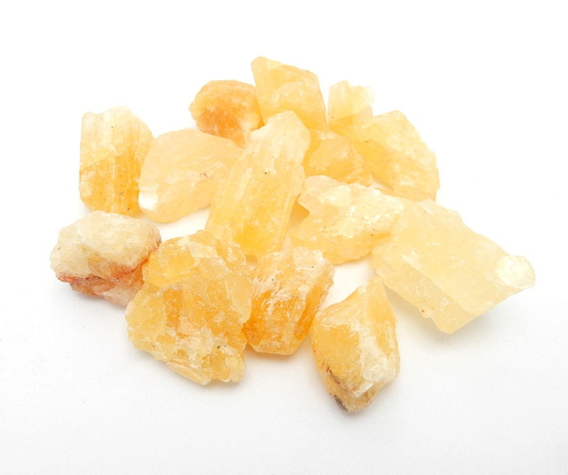 Raw Orange Calcite Stone – Chakra Healing Crystal (13-37mm)