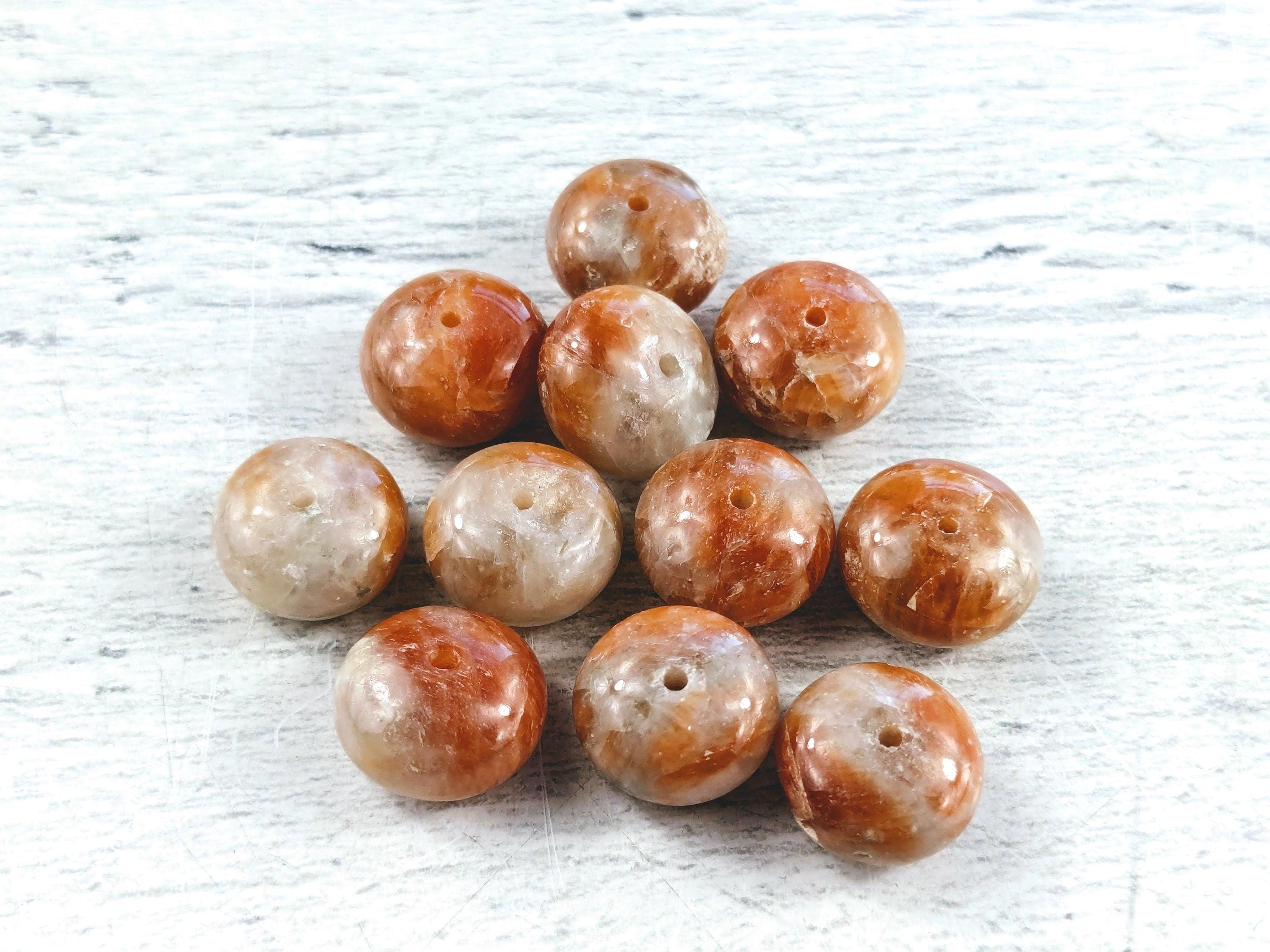 12mm Natural Orange Calcite Gemstone Smooth Rondelle Beads, 16" Strand, 51pcs. 12mm Natural Orange Calcite Gemstone Smooth Rondelle Beads, 16" Strand, 51pcs.