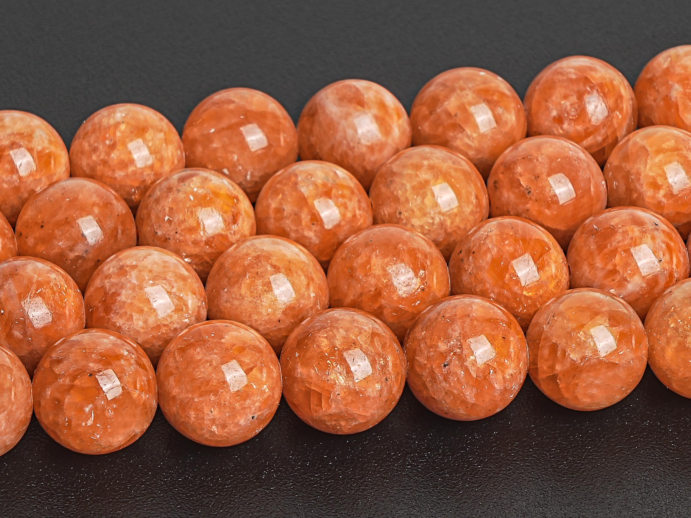 Orange Calcite Beads Genuine Natural Grade Aa Gemstone Round Loose Beads 6mm 8mm 10mm Bulk Lot Options