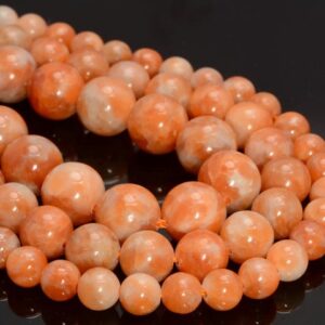 Orange Calcite Gemstone Grade Aaa Round 6mm 8mm 10mm Loose Beads 15.5 Inch Full Strand Bulk Lot 1,2,6,12 And 50 (a255)
