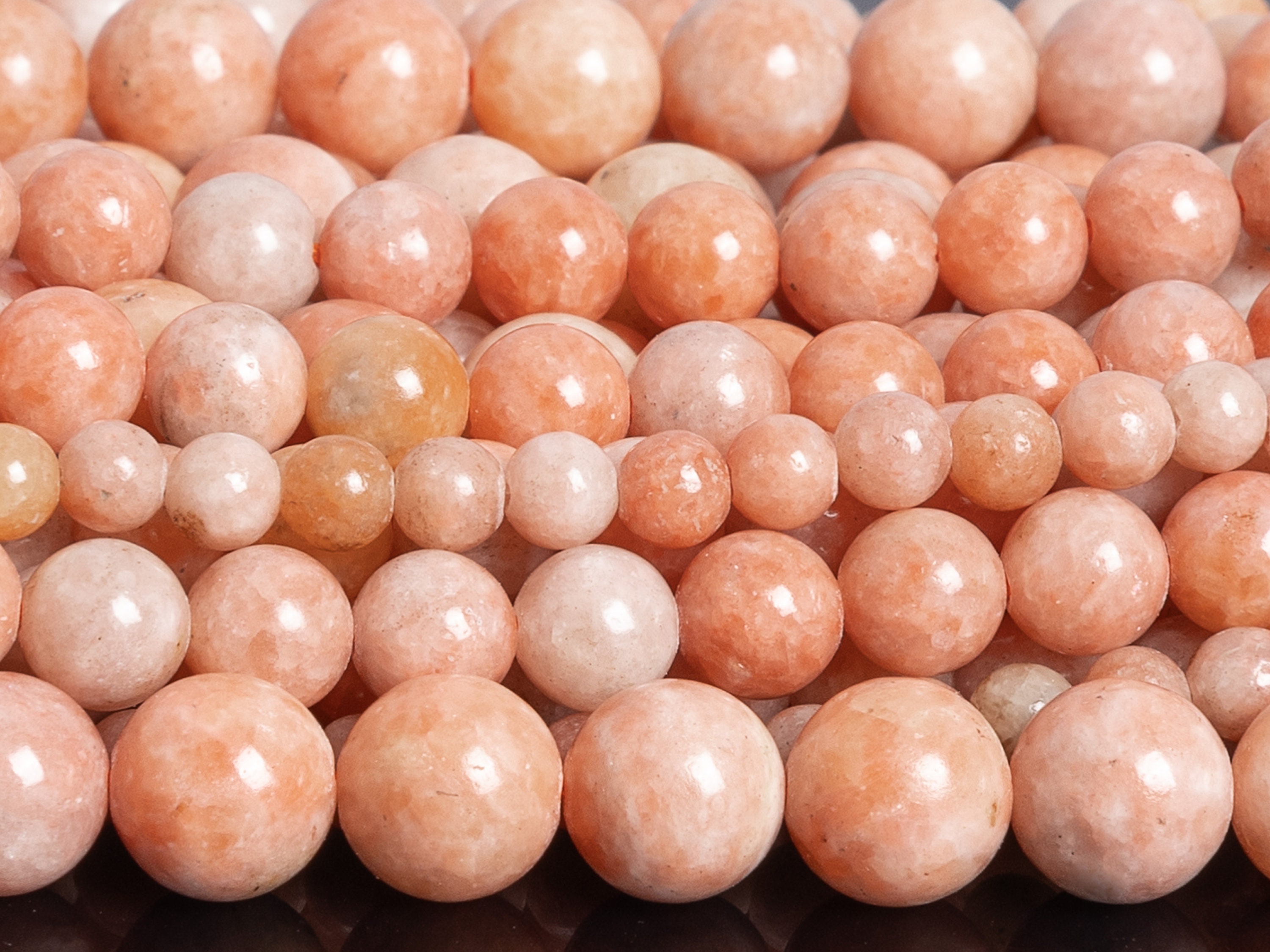 Natural Orange Calcite Gemstone Grade Aa Round 4mm 6mm 8mm 10mm 12mm Loose Beads