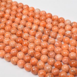 Natural Orange Calcite Smooth And Round Beads,6mm/8mm/10mm Calcite Diy Beads Supply,orange Beads,15 Inches One Strand