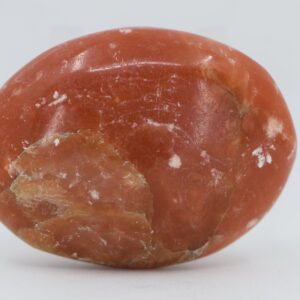 Blood Orange Calcite Palm Stone