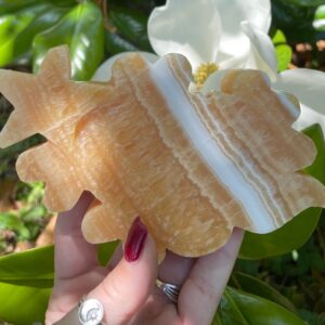 Orange Calcite, Orange Cloud, Sherbet Calcite, Orange Calcite Carving