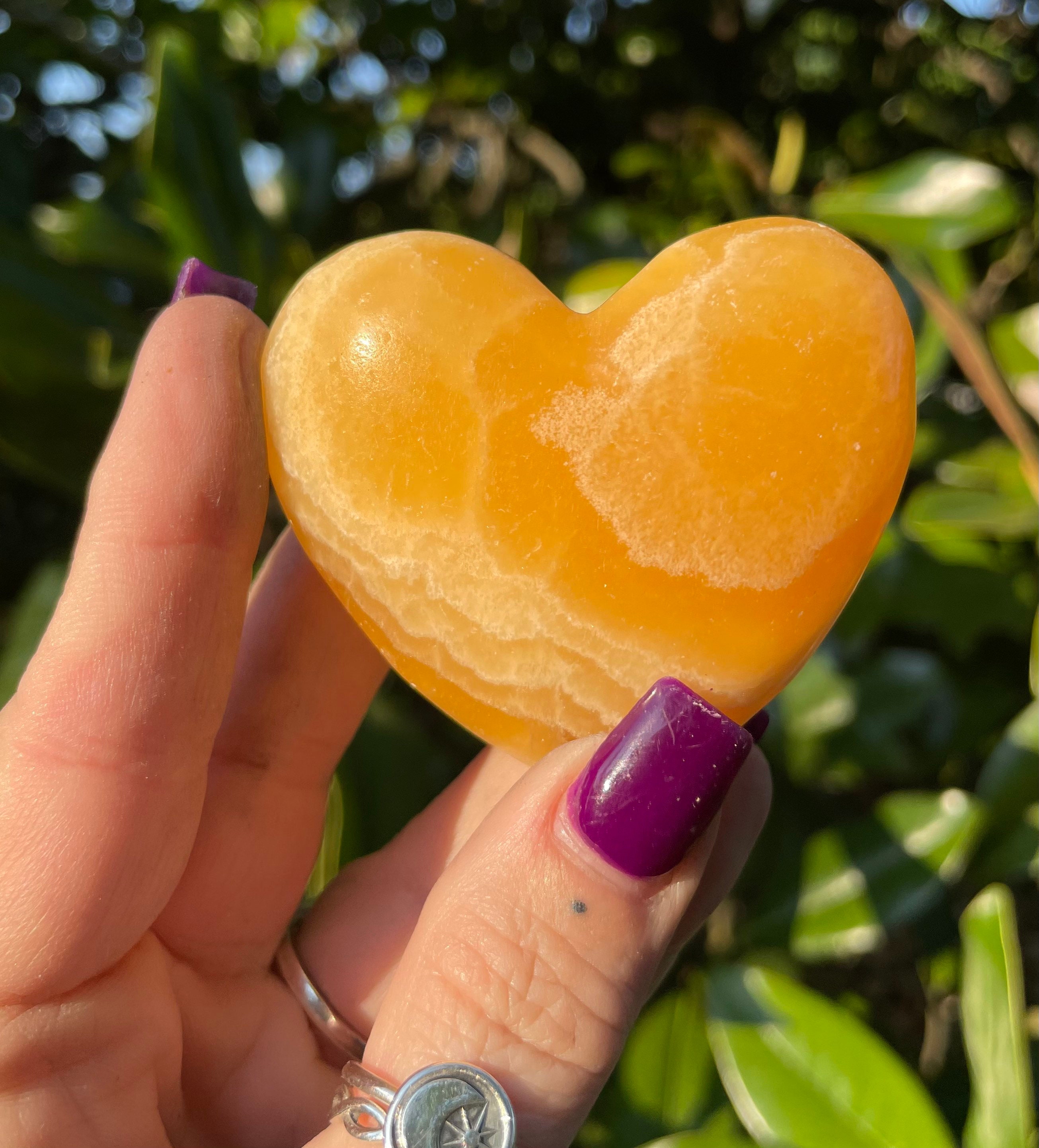 Orange Calcite, Orange Calcite Heart