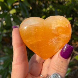 Orange Calcite, Orange Calcite Heart