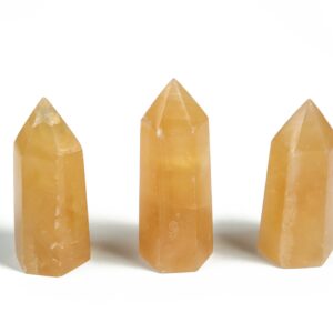 Orange Calcite Obelisk Tower Stone - Obelisk Tower Orange Calcite Stone - Loose Gemstone - Natural Orange Calcite - TW1067