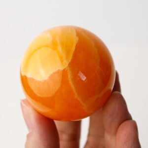 Orange Calcite Polished Sphere