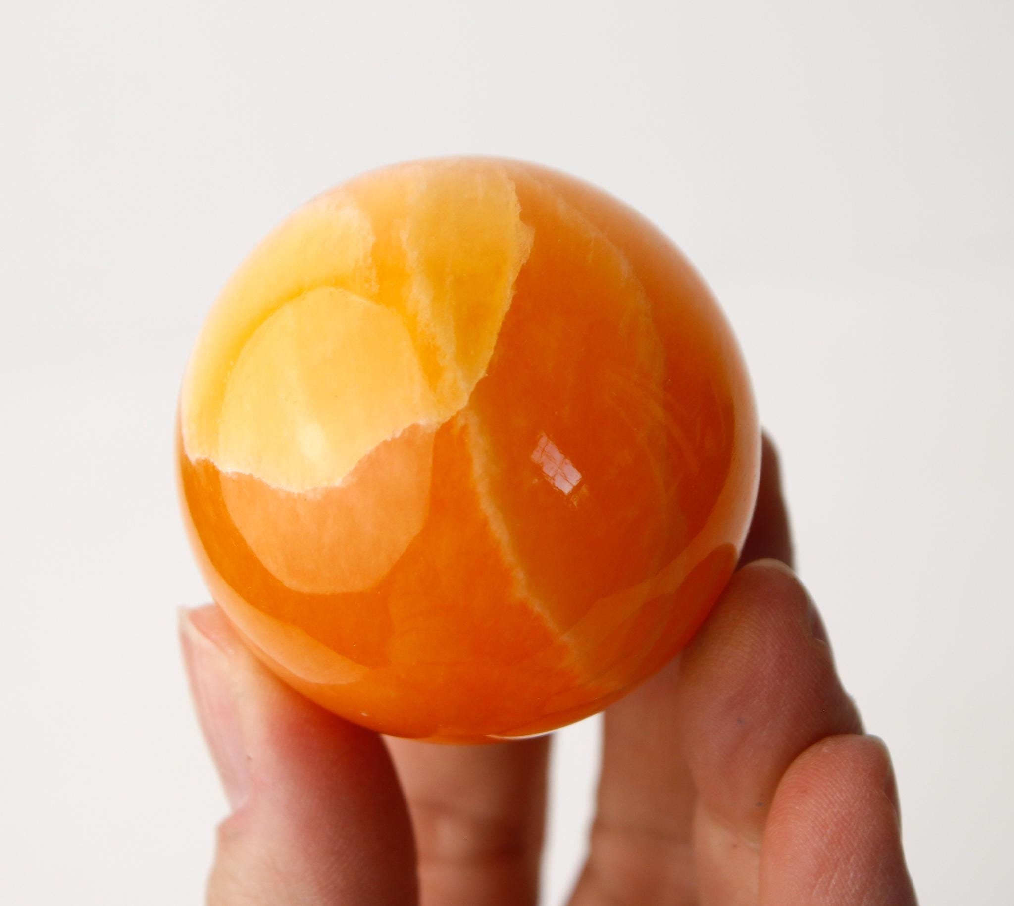 Orange Calcite Polished Sphere Orange Calcite Polished Sphere