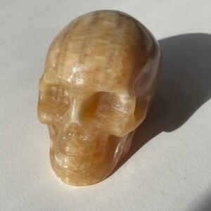 Orange Calcite Skull