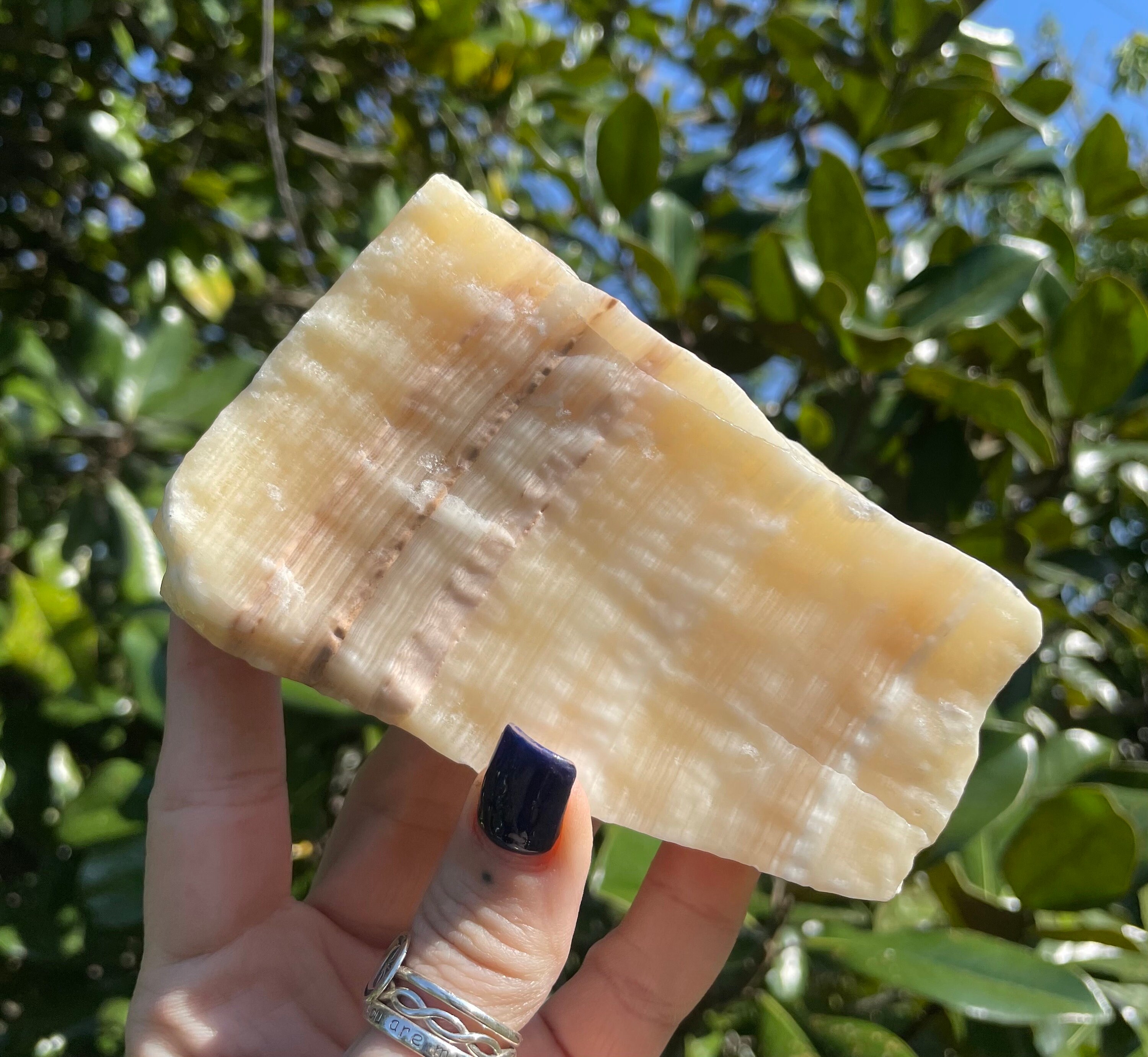 Orange Calcite, Orange Calcite Slab