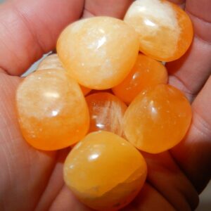Orange Calcite - tumbled