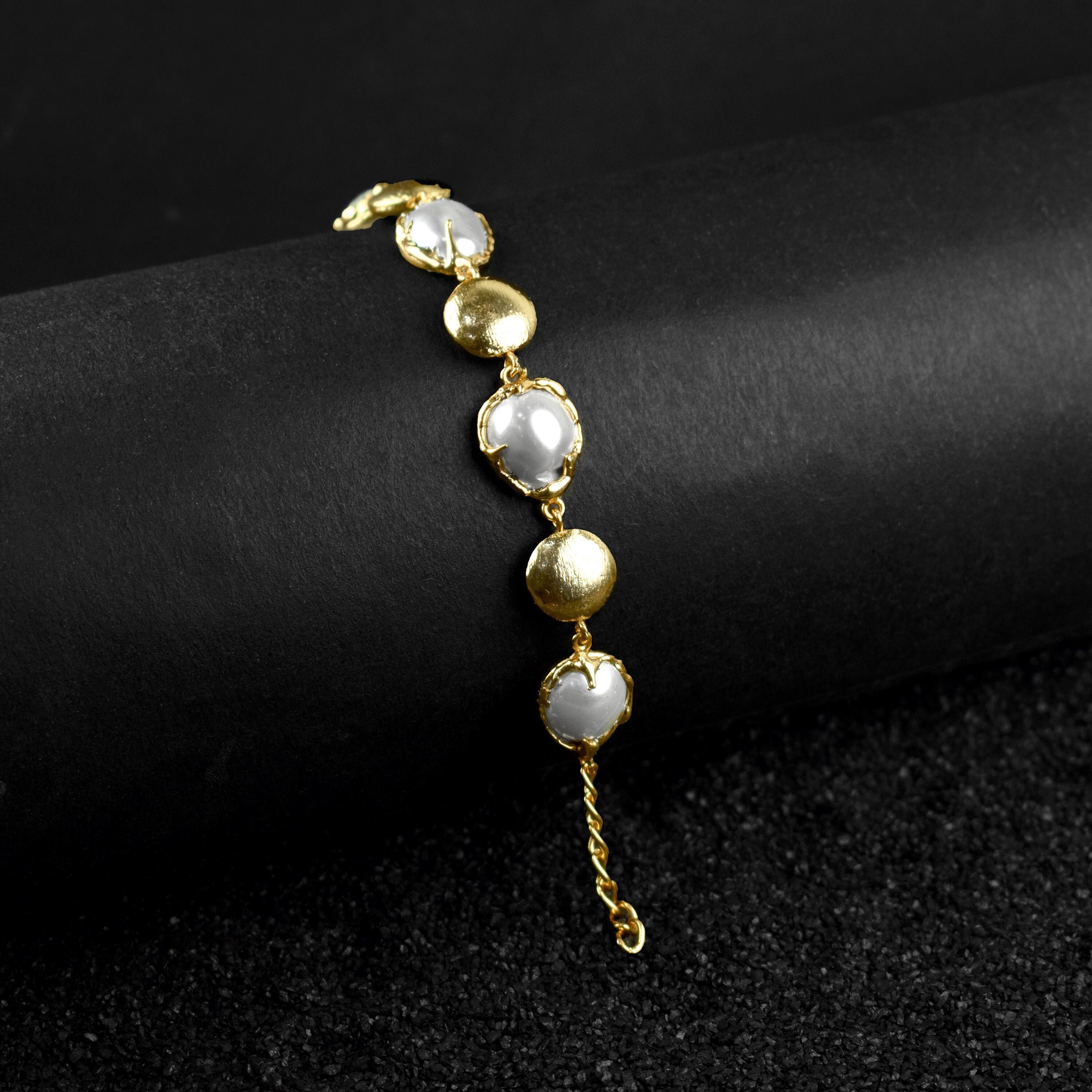 Beautiful Pearl Gemstone Wedding Bracelet Charms Bracelet Delicate Bracelet Dainty Bracelet Chain Bracelet Beaded Bracelet