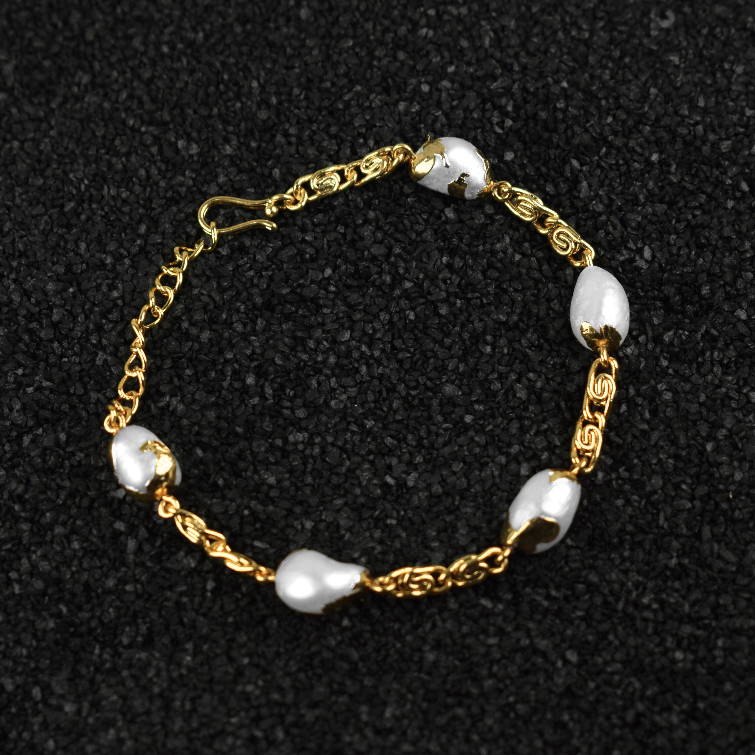 Beautiful White Pearl Gemstone Bracelet Freshwater Pearl Bracelet Beaded Bracelet Dainty Bracelet Chain Bracelet Gifts For Her