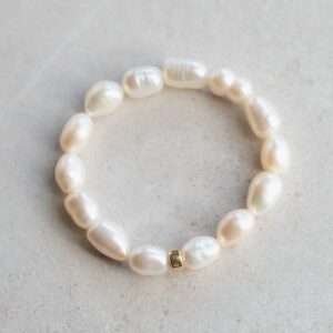 Freshwater Pearl bracelet | Pearl stretch bracelet | fun freshwater pearl bracelet [EBPP1456] | gold freshwater pearl bracelet *G